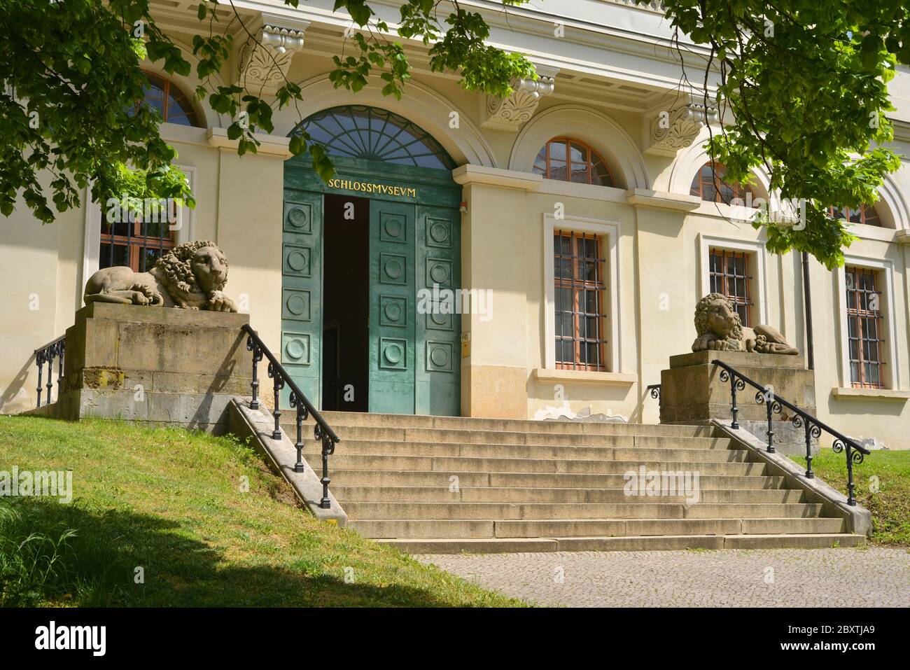 Weimar, Germania 05-19-2020 porta d'ingresso del museo storico castello Foto Stock