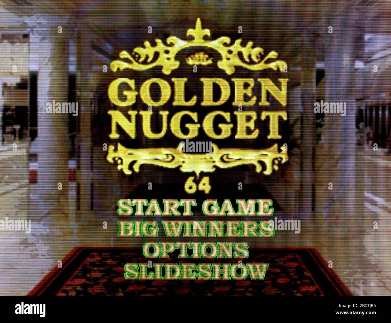 Golden Nugget 64 - Nintendo 64 Videogame - solo per uso editoriale Foto Stock