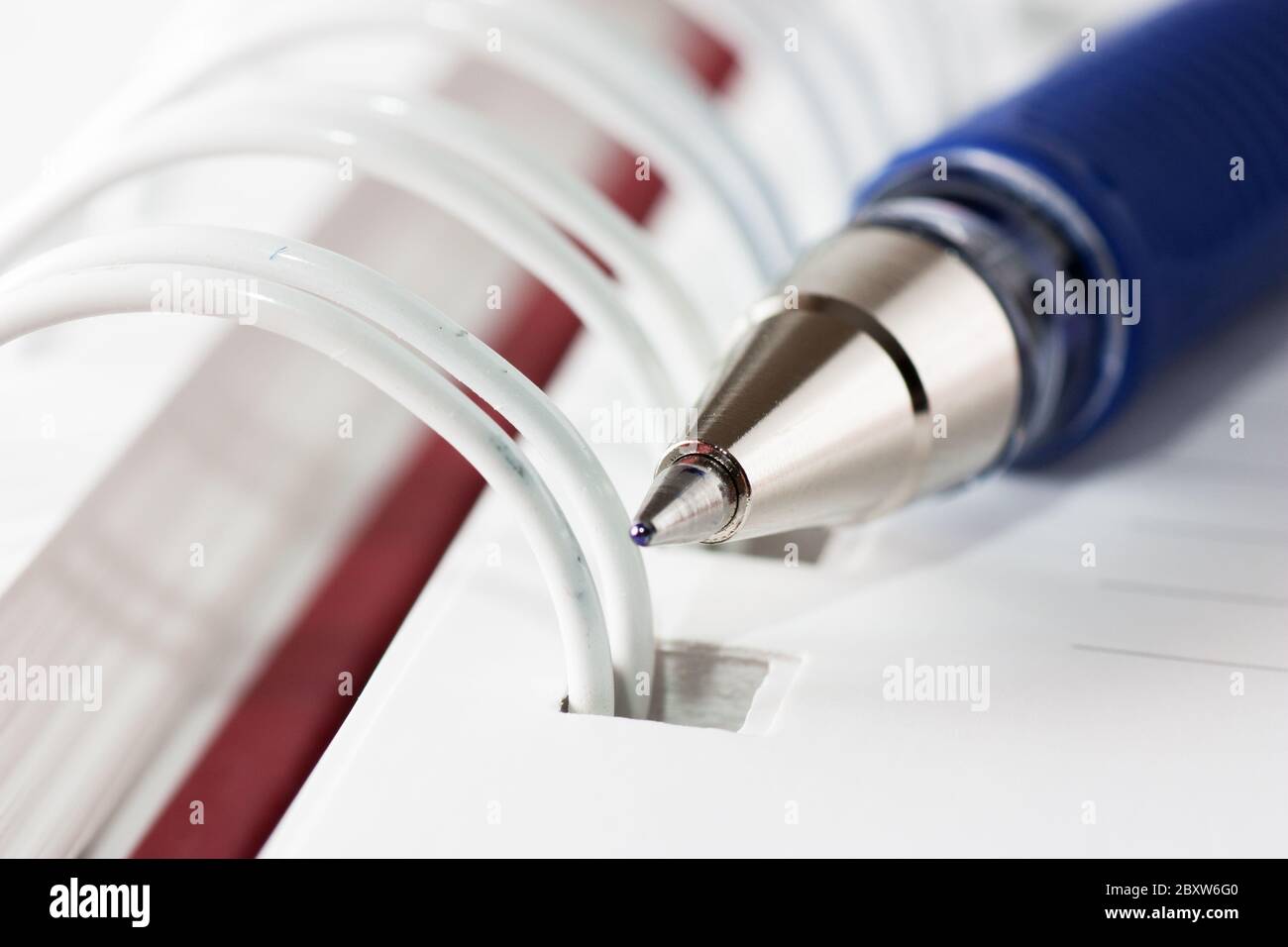 Taccuino a spirale Foto Stock