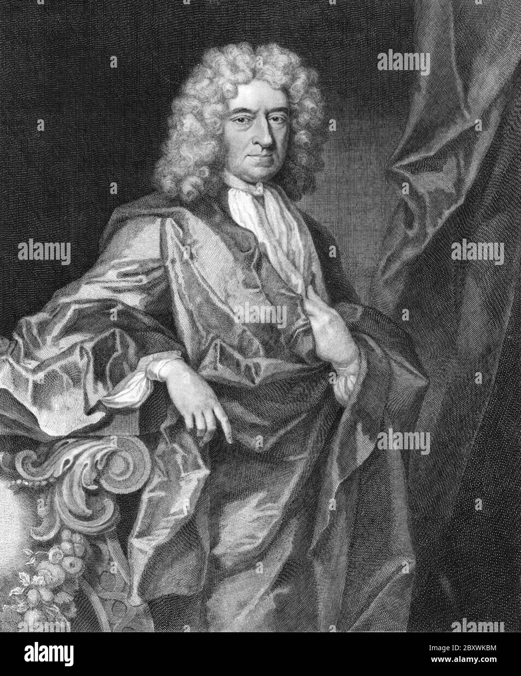 Edward Colston (1721 – 1636) è stato un commerciante inglese, un commerciante di schiavi, un membro conservatore del Parlamento e un filantropo. Foto Stock