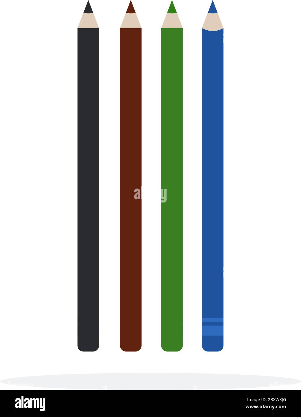 Eyeliners vettore disegno di materiale piano oggetto isolato su sfondo bianco. Illustrazione Vettoriale