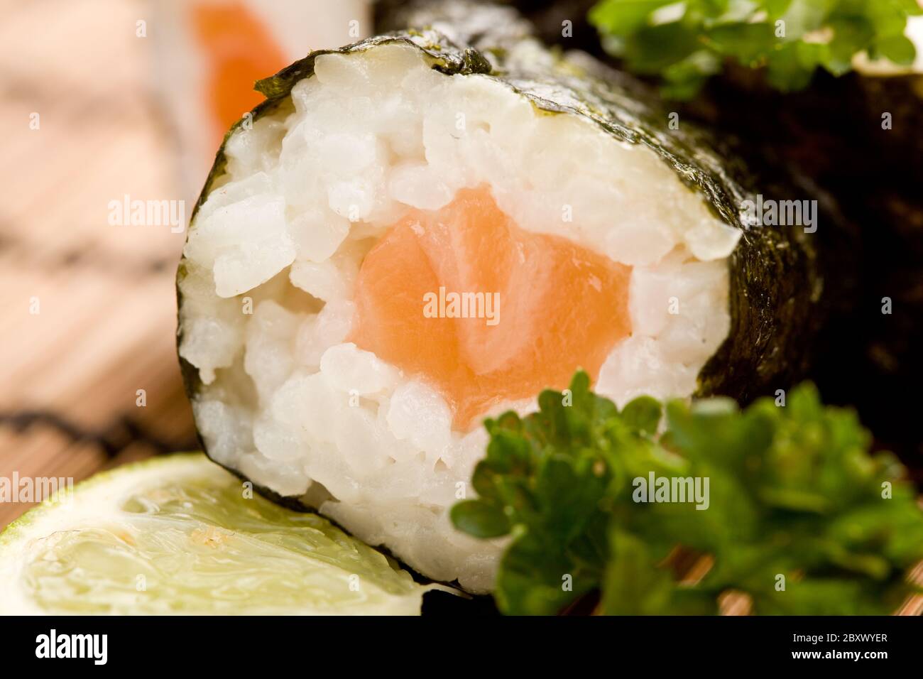 Il sushi e il sashimi Foto Stock