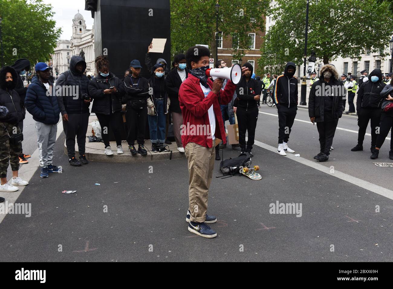 Black Lives Matter Vauxhall to Whitehall March, Londra, Regno Unito, 07 giugno 2020. Credito: Alamy News Foto Stock