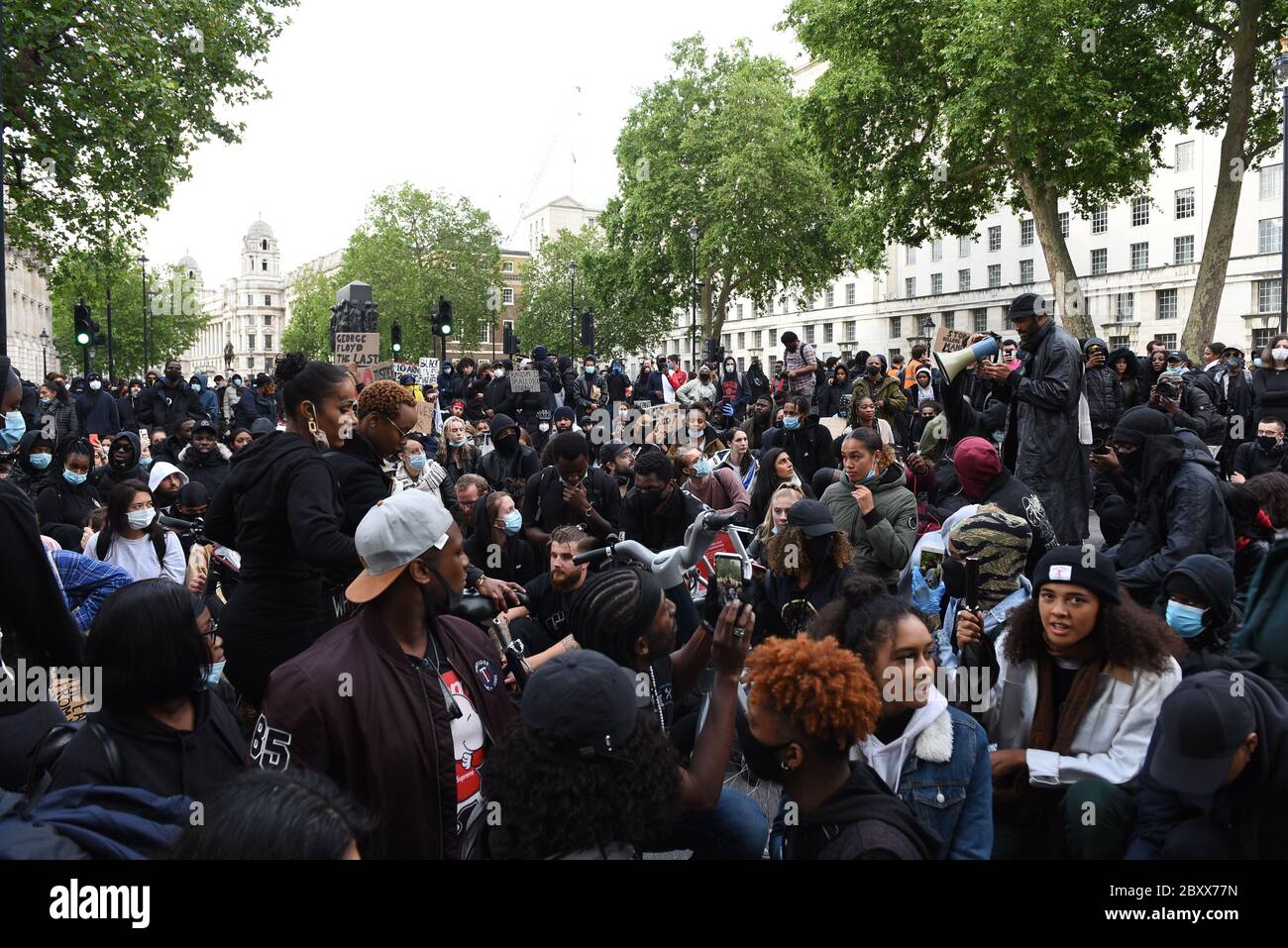 Black Lives Matter Vauxhall to Whitehall March, Londra, Regno Unito, 07 giugno 2020. Credito: Alamy News Foto Stock