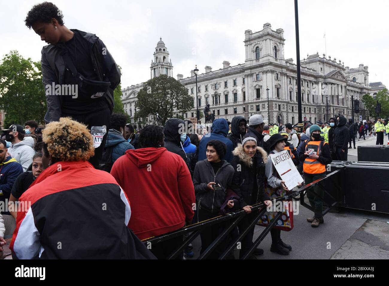 Black Lives Matter Vauxhall to Whitehall March, Londra, Regno Unito, 07 giugno 2020. Credito: Alamy News Foto Stock