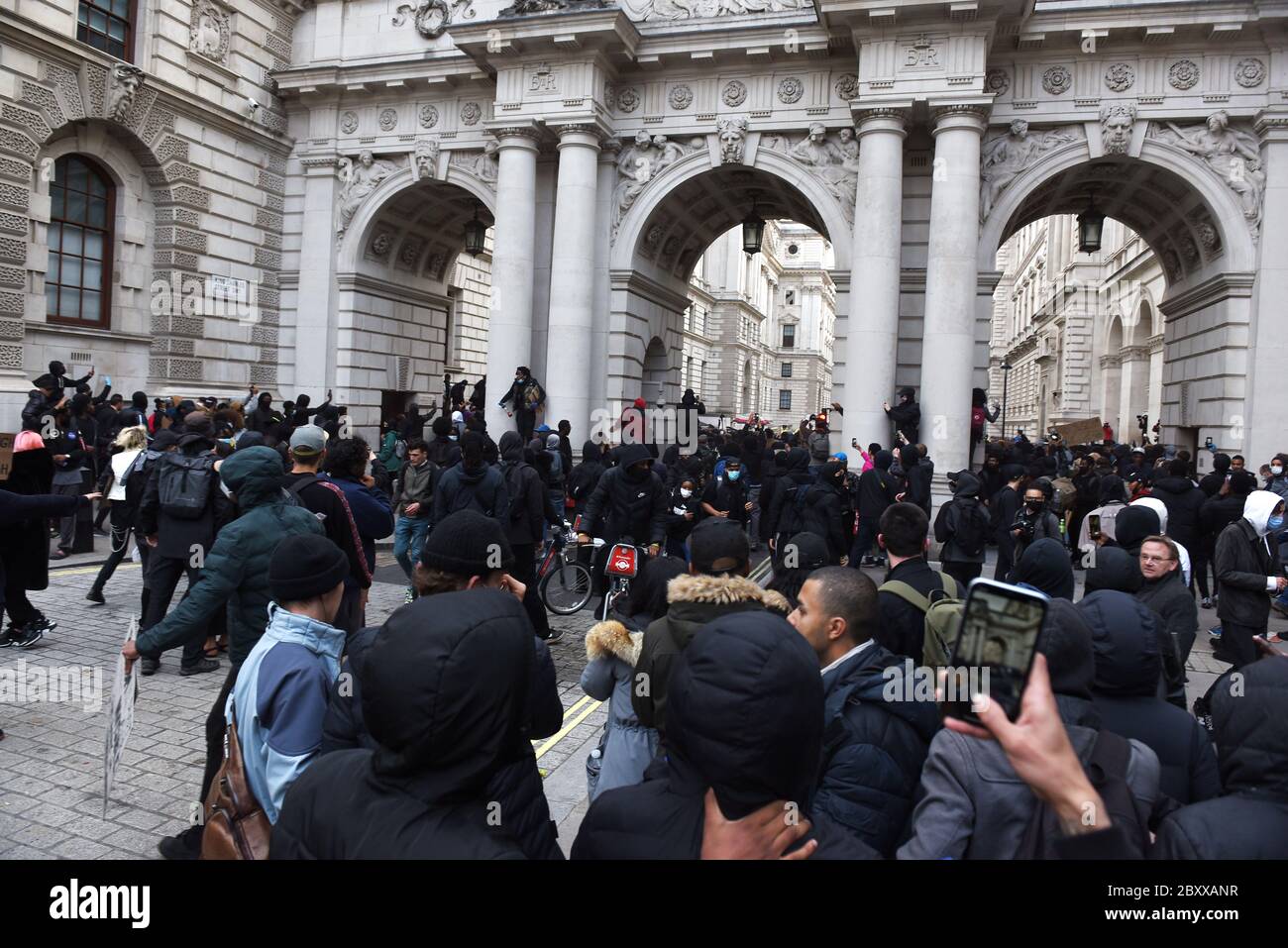 Black Lives Matter Vauxhall to Whitehall March, Londra, Regno Unito, 07 giugno 2020. Credito: Alamy News Foto Stock