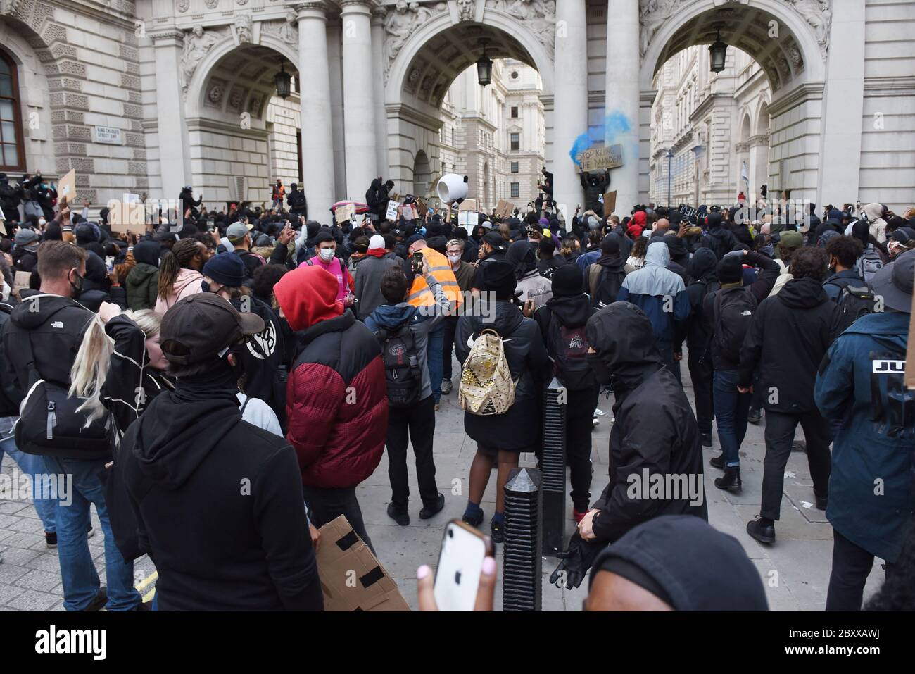 Black Lives Matter Vauxhall to Whitehall March, Londra, Regno Unito, 07 giugno 2020. Credito: Alamy News Foto Stock