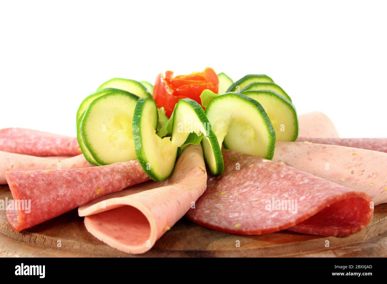 piatto di carni fredde Foto Stock