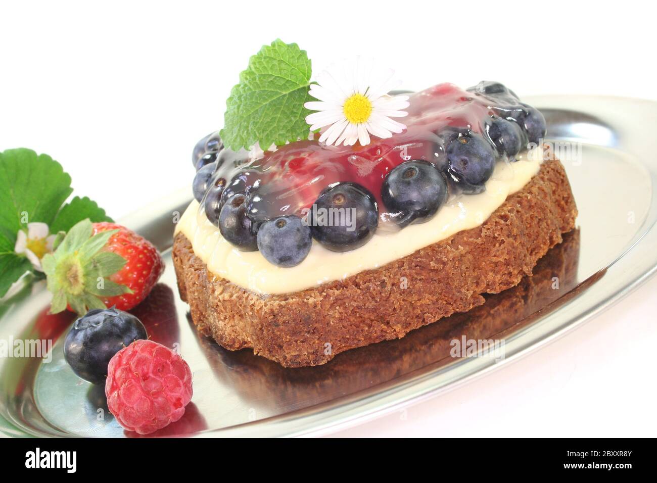 crostata di frutti di bosco Foto Stock