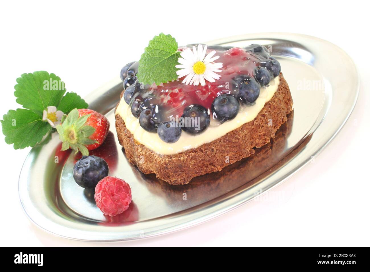 crostata di frutti di bosco Foto Stock