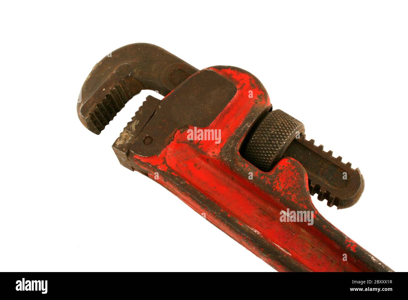 Un vecchio isolato chiave a tubo Foto Stock