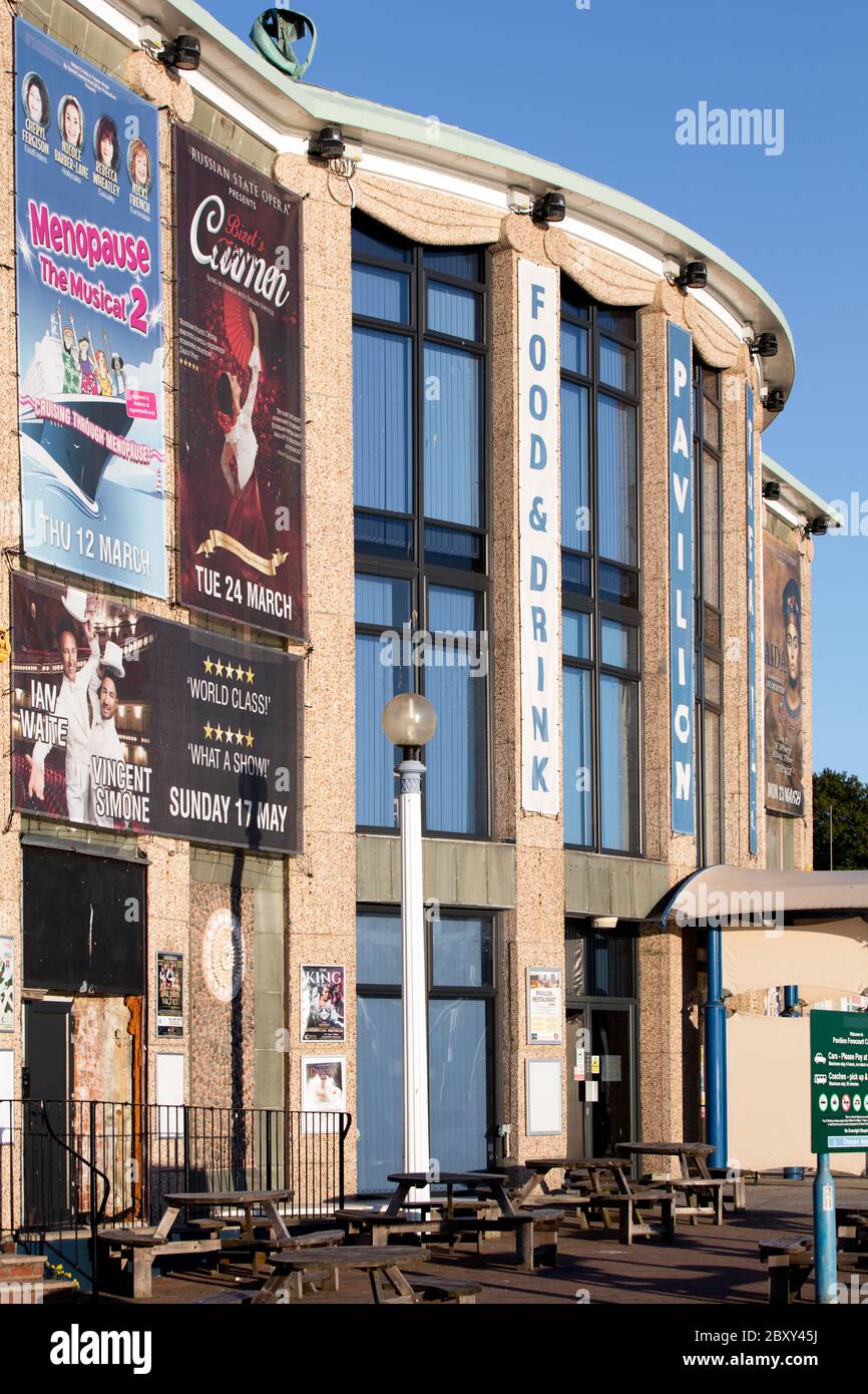 Weymouth Pavilion Theatre e Ocean Ballroom, The Esplanade, Weymouth, Dorset. Foto Stock