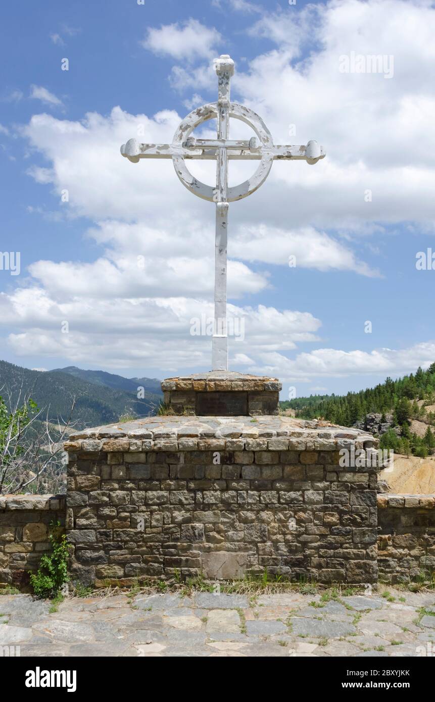Cross, nella città di Central City, Colorado, Stati Uniti Foto Stock