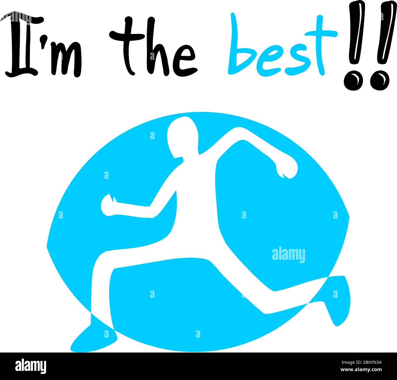 miglior messaggio sportivo Illustrazione Vettoriale