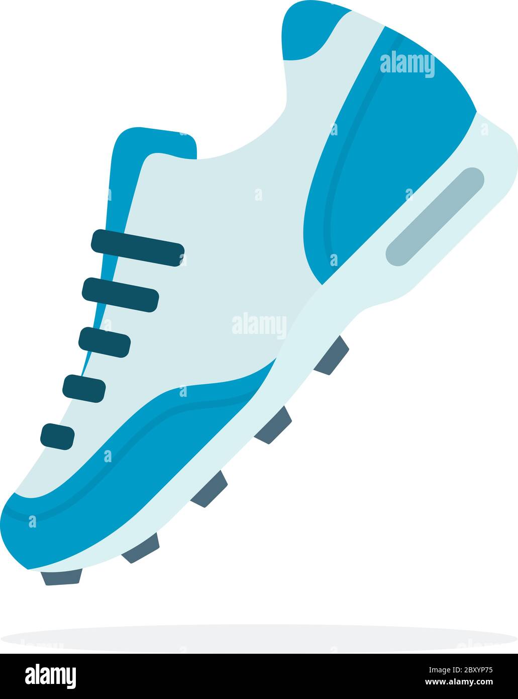 Sneaker sportive su lacci piatti isolati Illustrazione Vettoriale