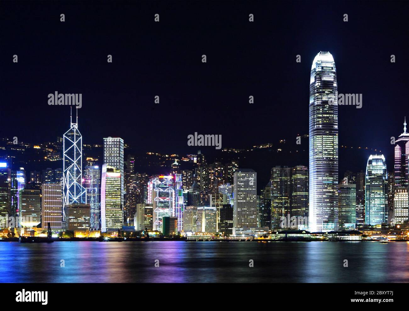 Skyline di Hong Kong Foto Stock