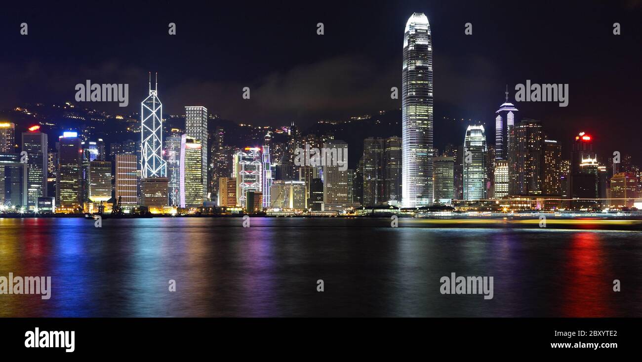 Skyline di Hong Kong Foto Stock