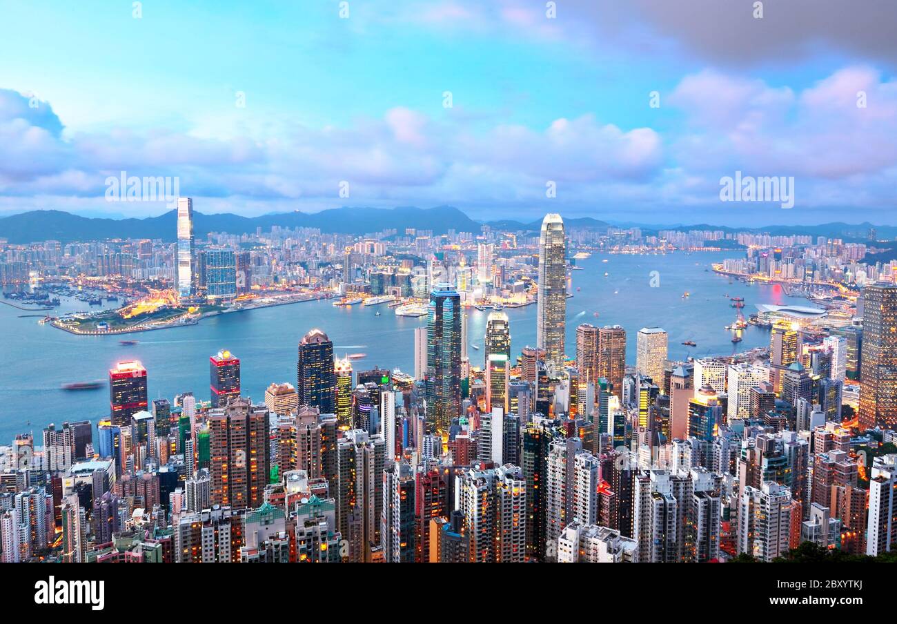 Città di Hong Kong Foto Stock