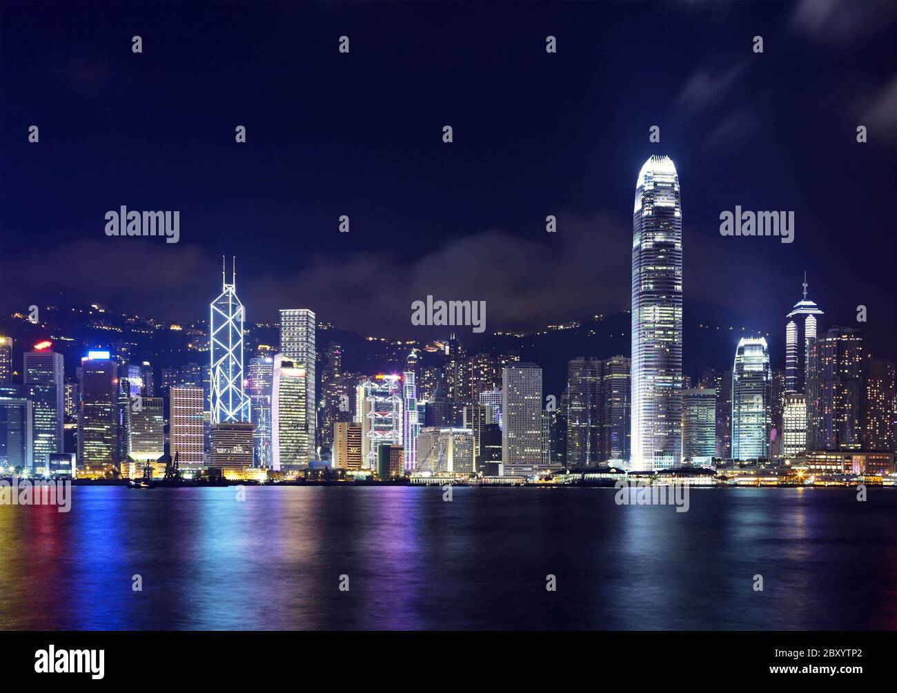 Skyline di Hong Kong Foto Stock