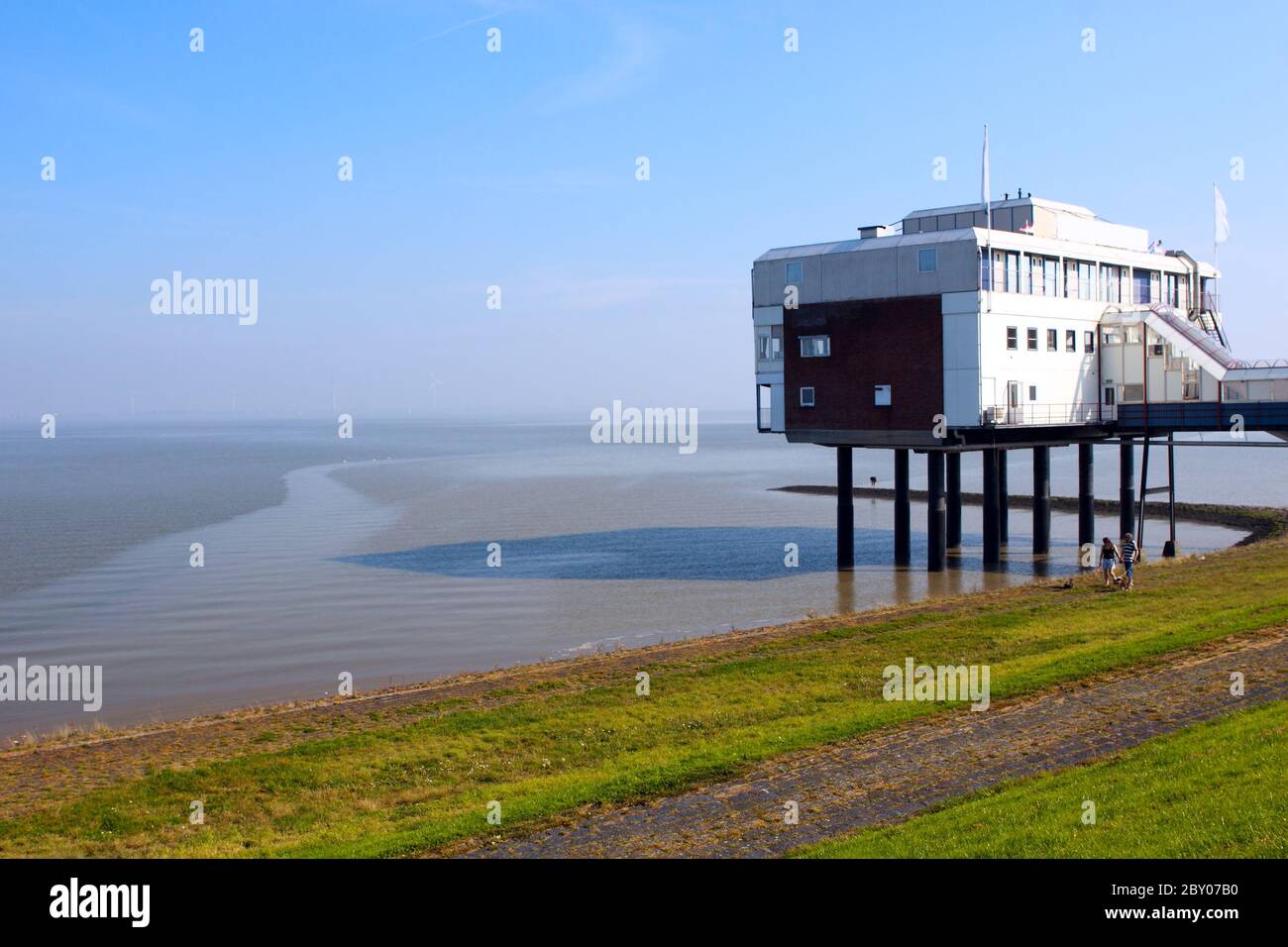 Casa sull'acqua Foto Stock