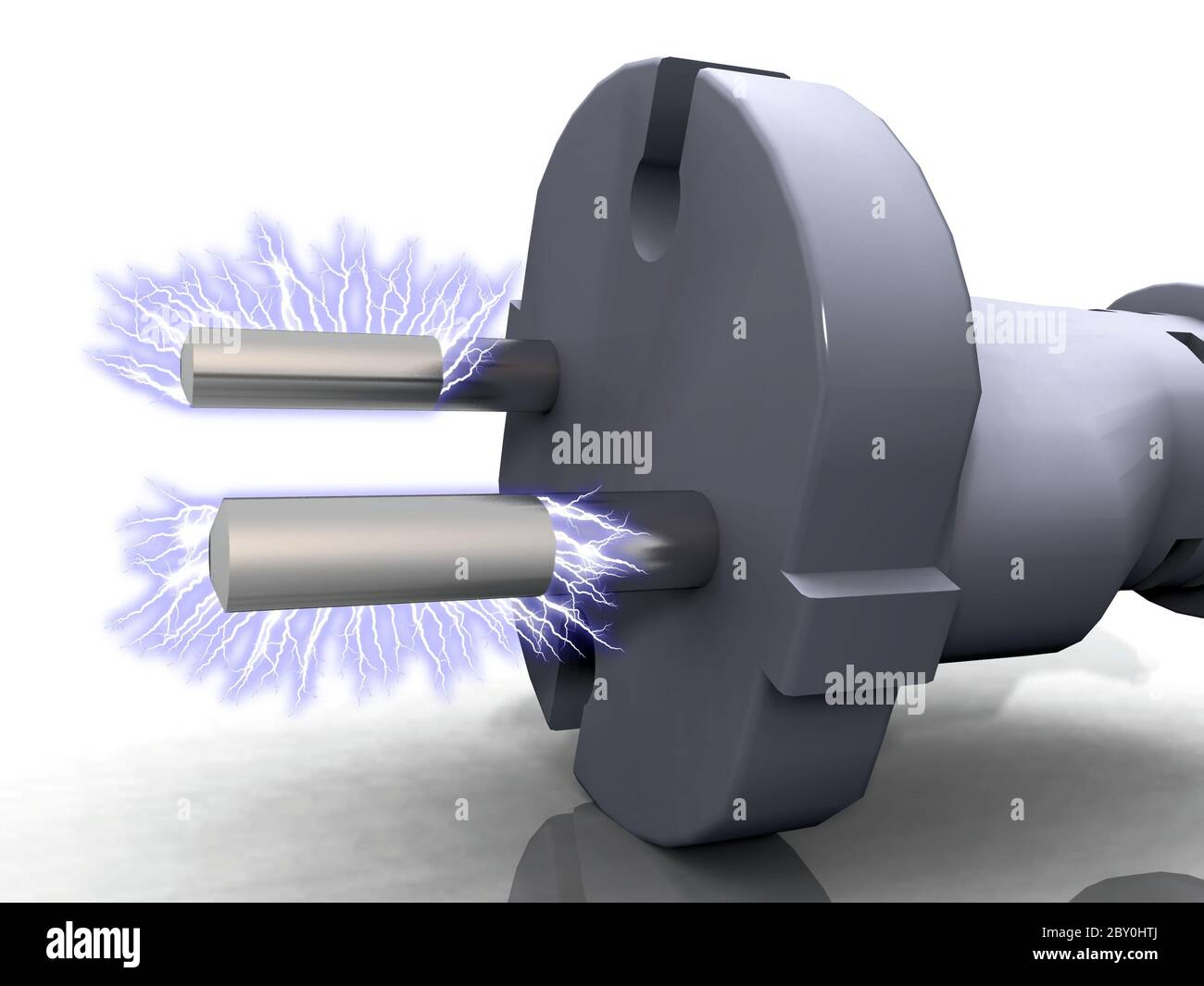 Spina elettrica e arco elettrico Foto Stock