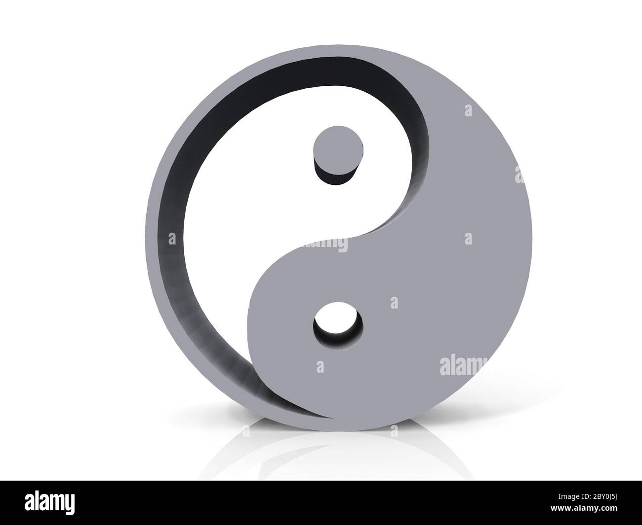 simbolo ying e yang Foto Stock