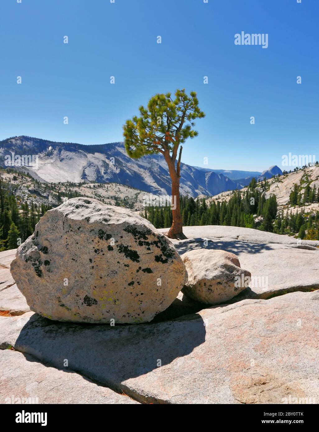 La pietra in montagna. Foto Stock