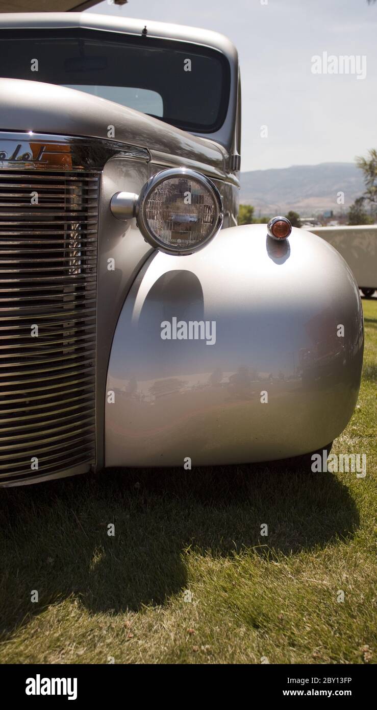 Primi piani Classic 50's American Car Foto Stock