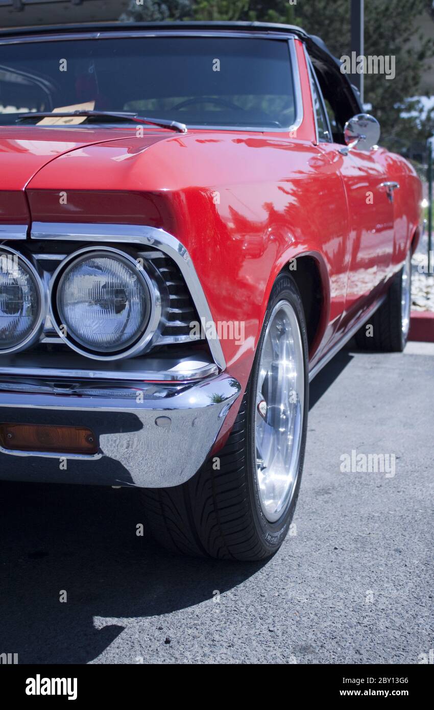 Primi piani Classic 50's American Car Foto Stock