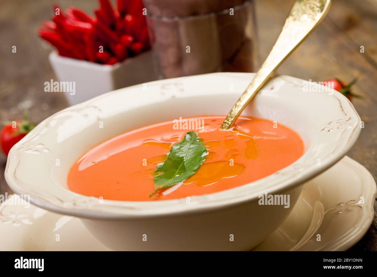 Zuppa di pomodoro Foto Stock