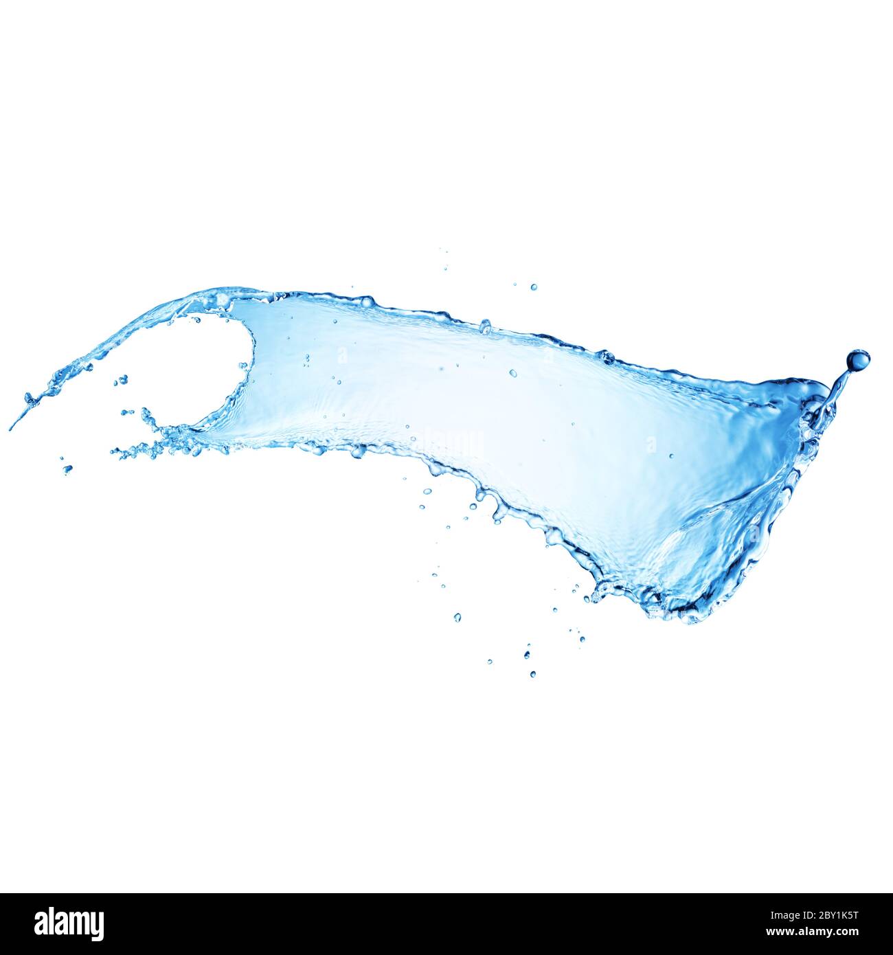 Acqua Splash isolato su bianco Foto Stock Acqua Splash isolato su bianco Foto Stock