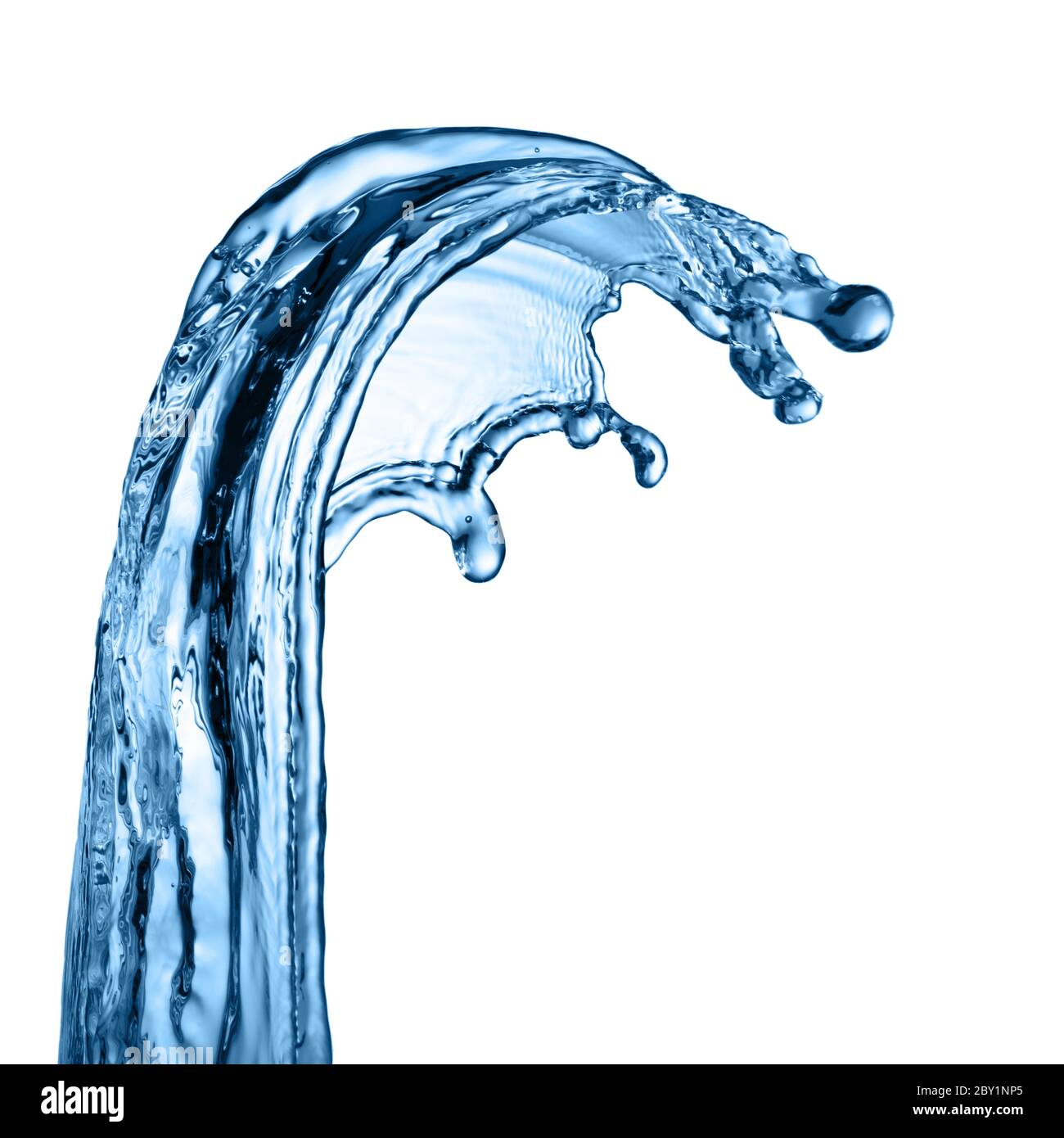 Acqua Splash isolato su bianco Foto Stock Acqua Splash isolato su bianco Foto Stock