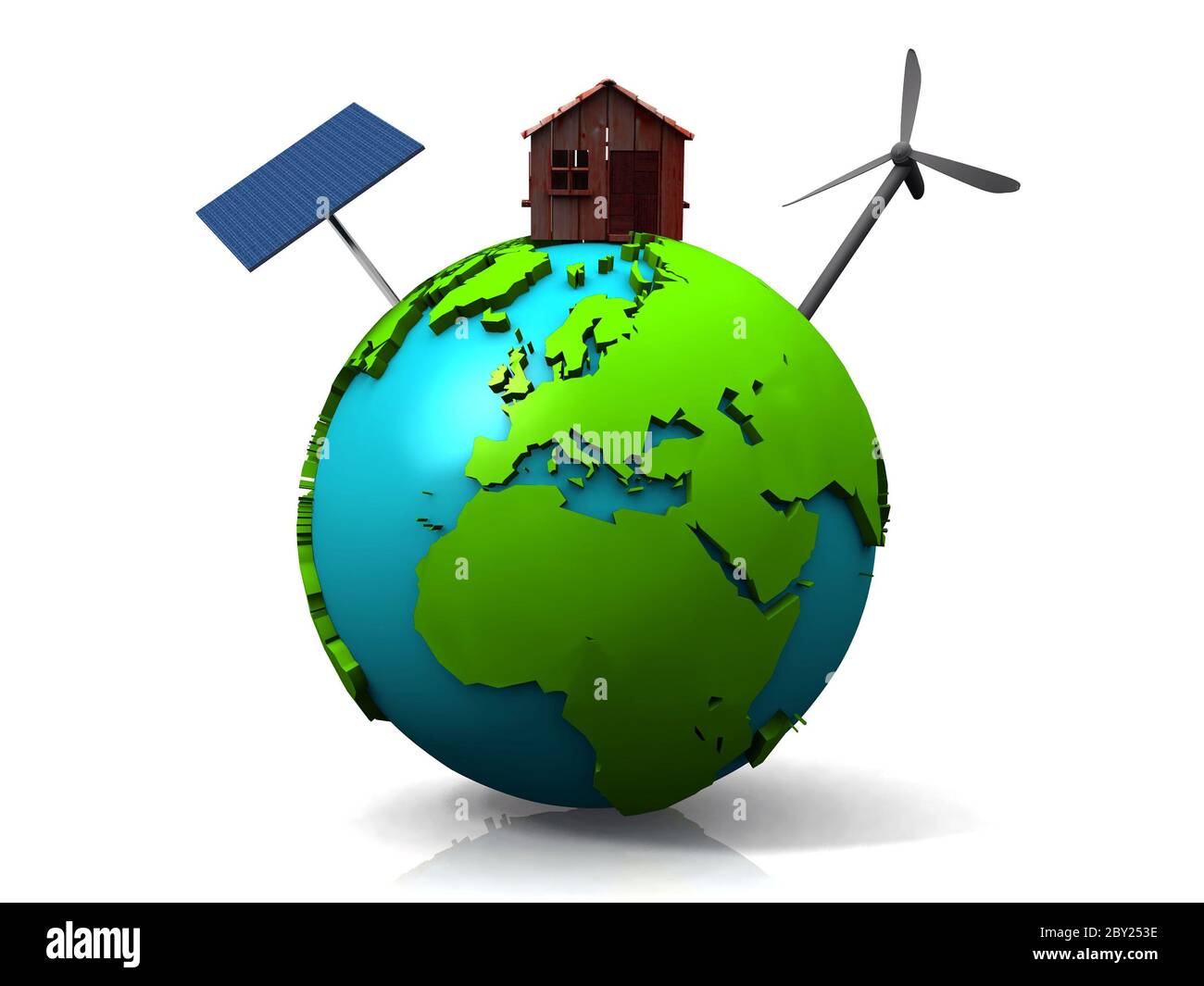 sviluppo sostenibile sulla terra Foto Stock