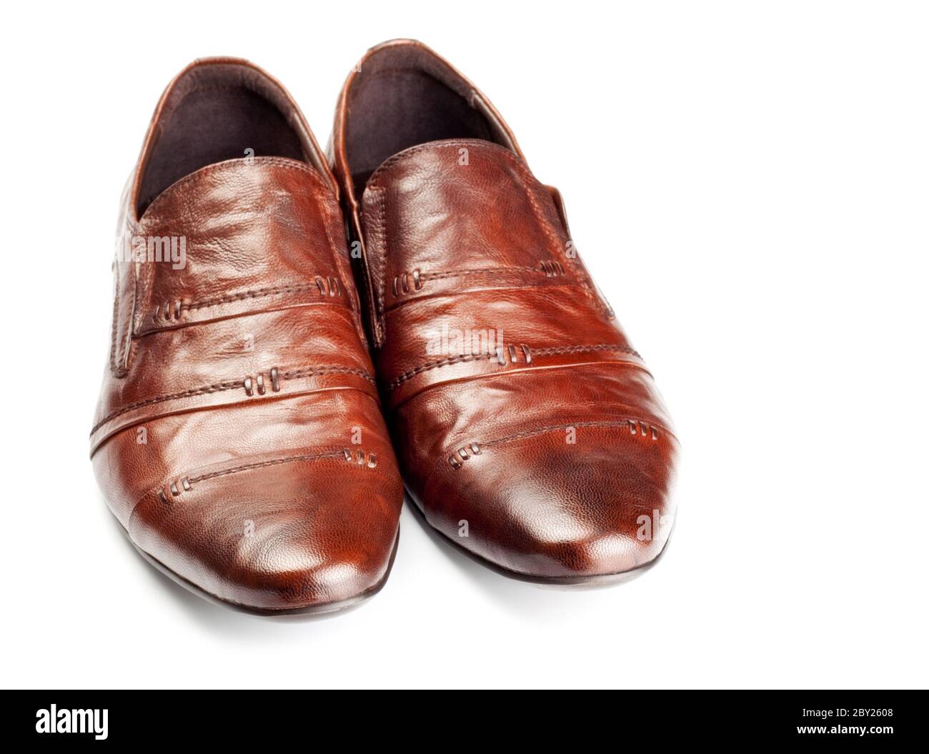 Le scarpe marrone coppia Foto Stock