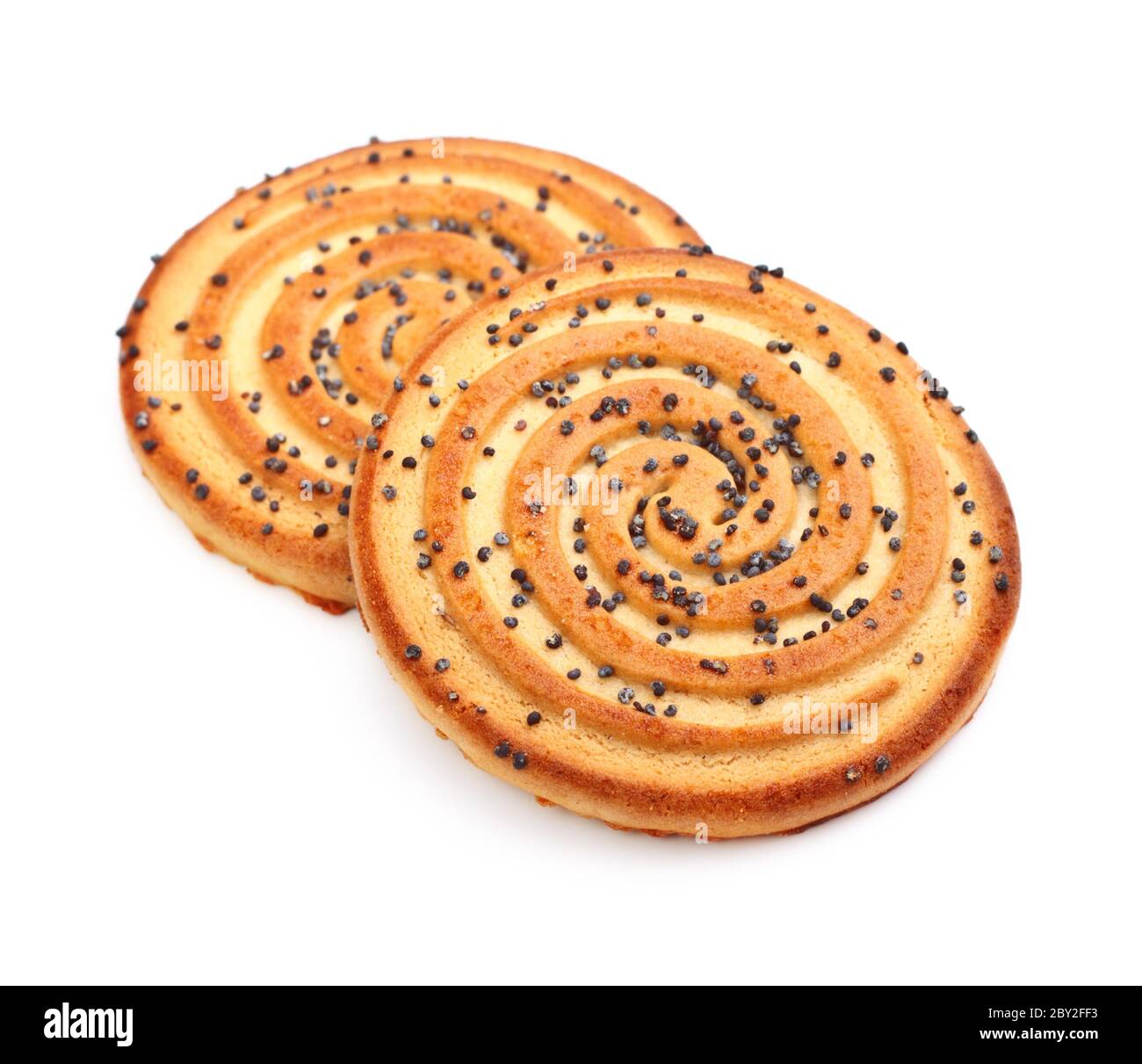 Shortbreads cookie con semi di papavero Foto Stock