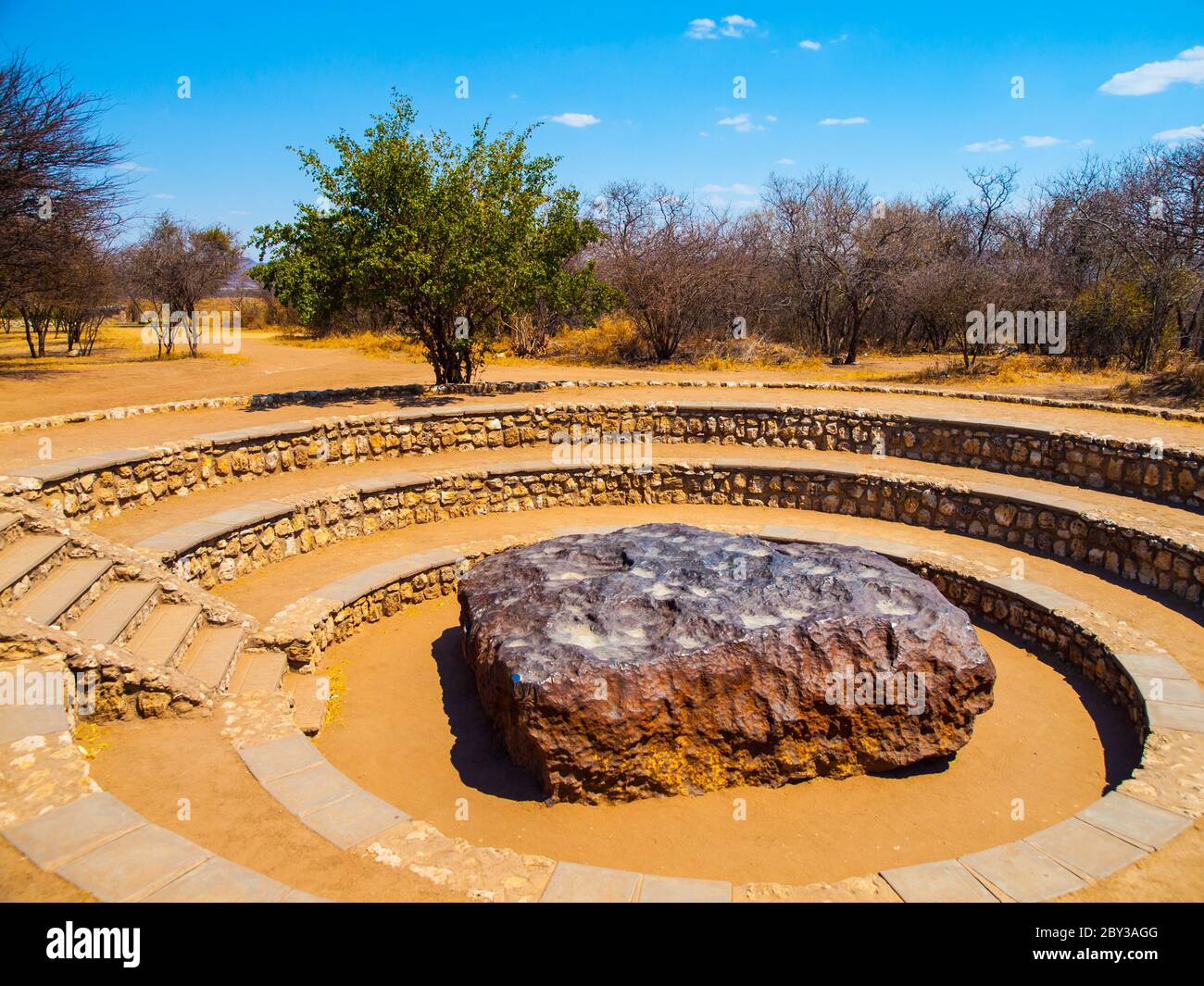 Hoba meteorite - il meteorite più grande sulla Terra Foto Stock