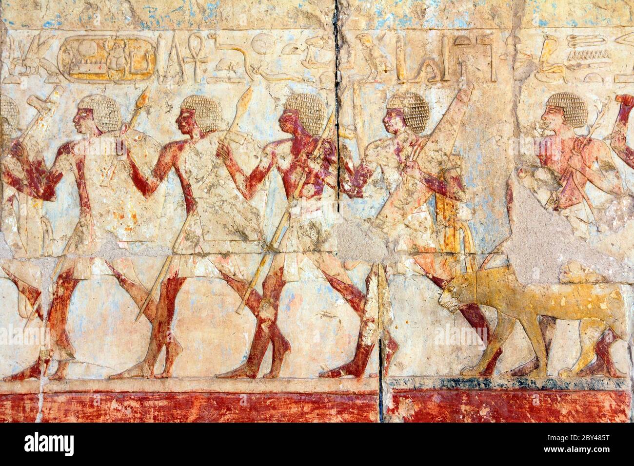 Antico Egitto immagini e geroglifici Foto Stock