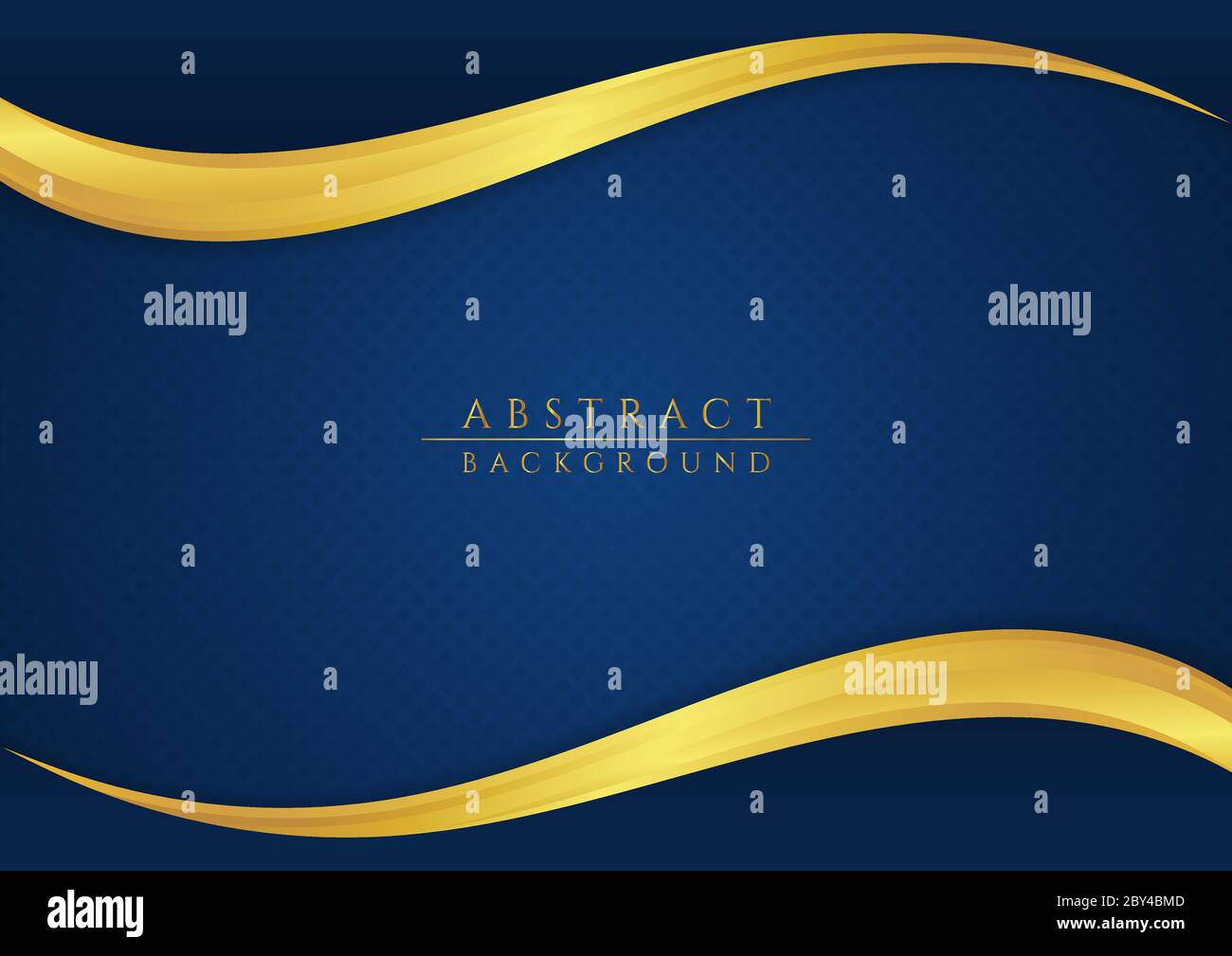 Fluido lusso oro metallizzato forma onda sfondo astratto. Illustrazione vettoriale. Illustrazione Vettoriale