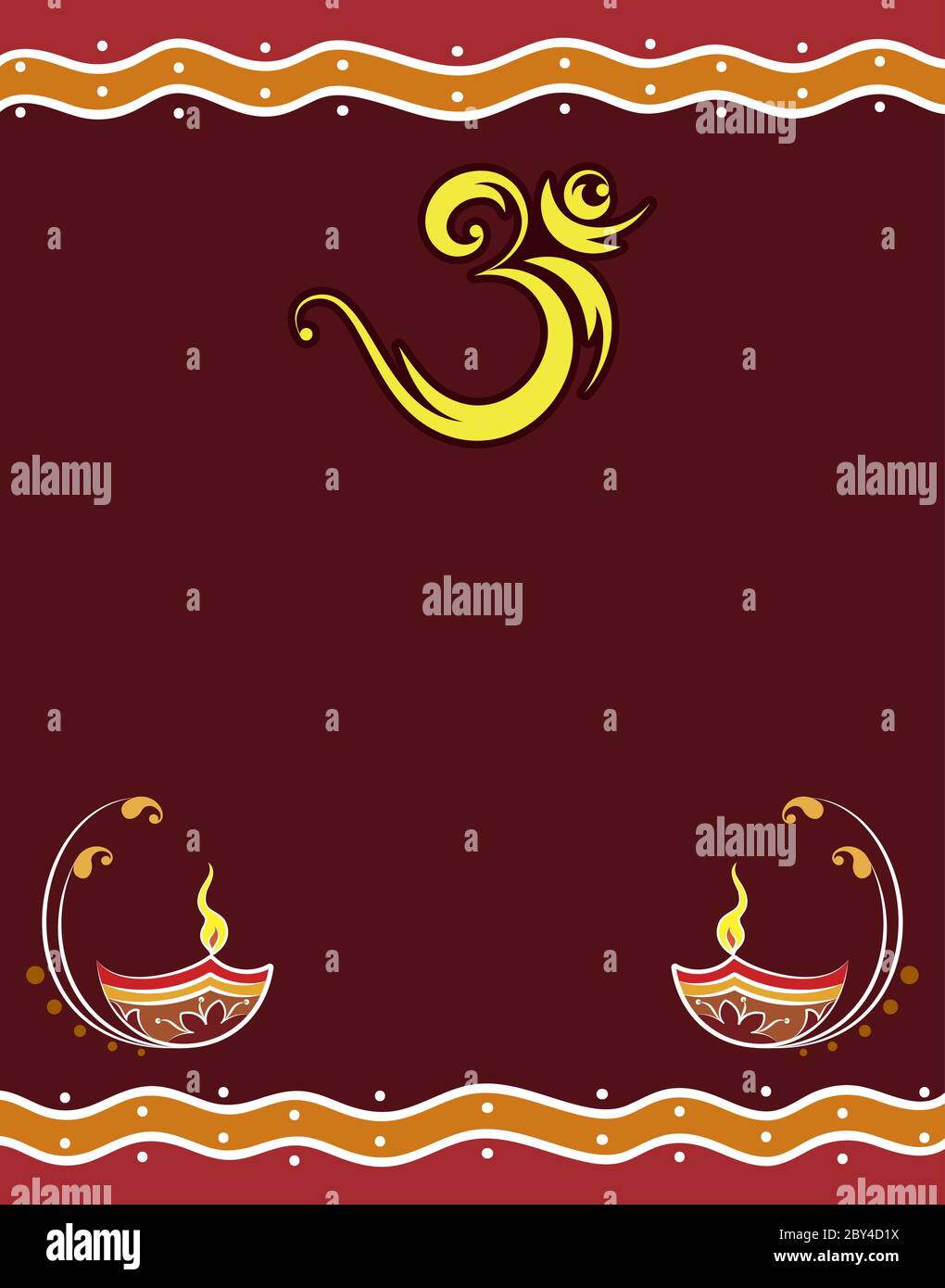 Aum (Om) il motivo Santo Stiple effetto Vector Illustrazione Illustrazione Vettoriale