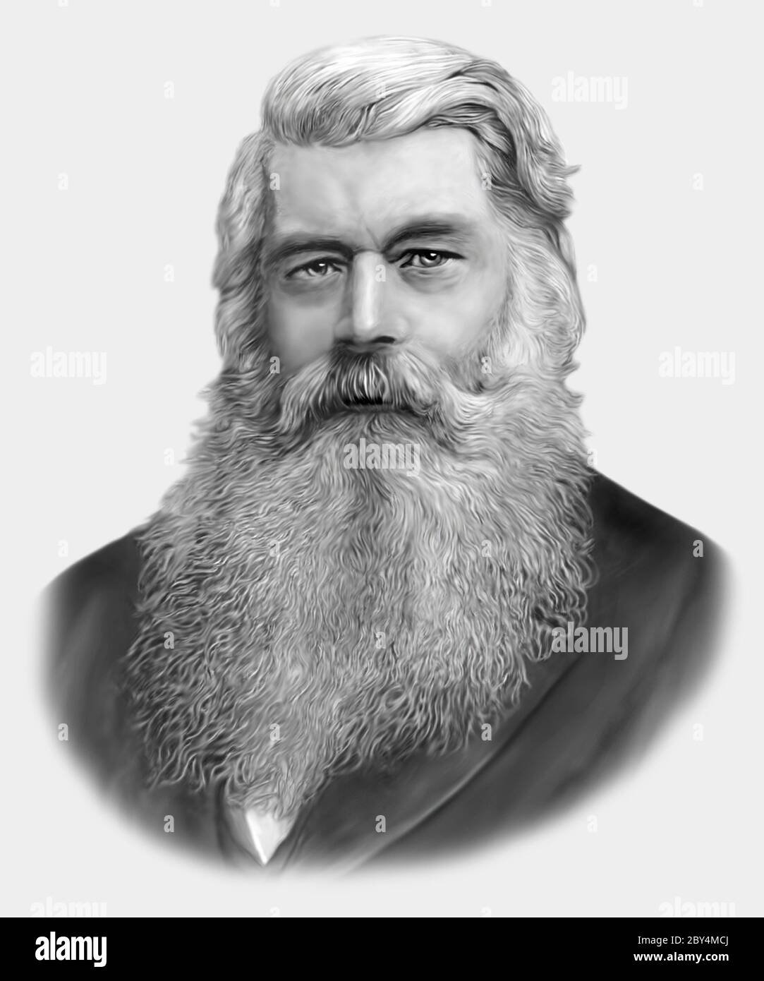Joseph Wilson Swan 1828-1914 fisico inglese inventore chimico Foto Stock