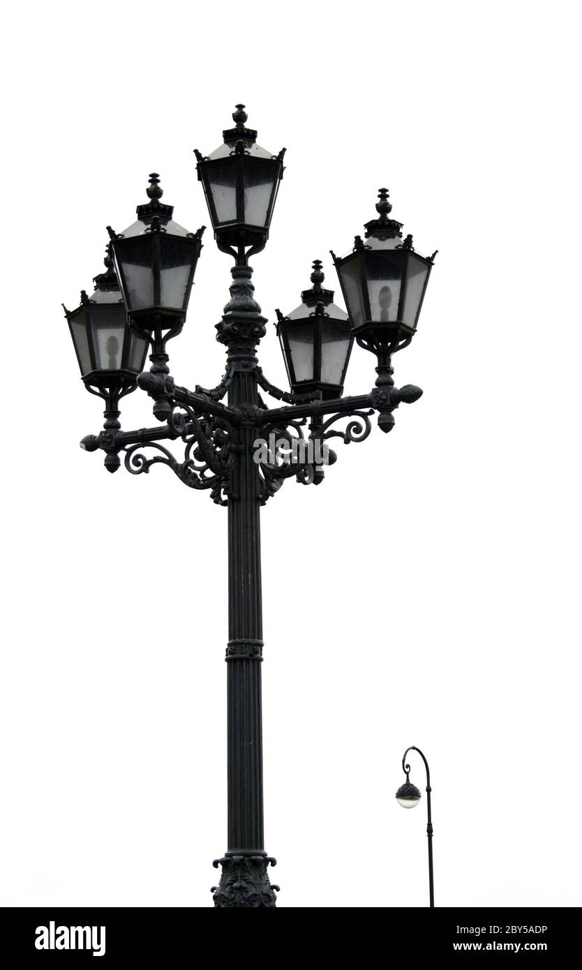 vecchio lampione Foto Stock