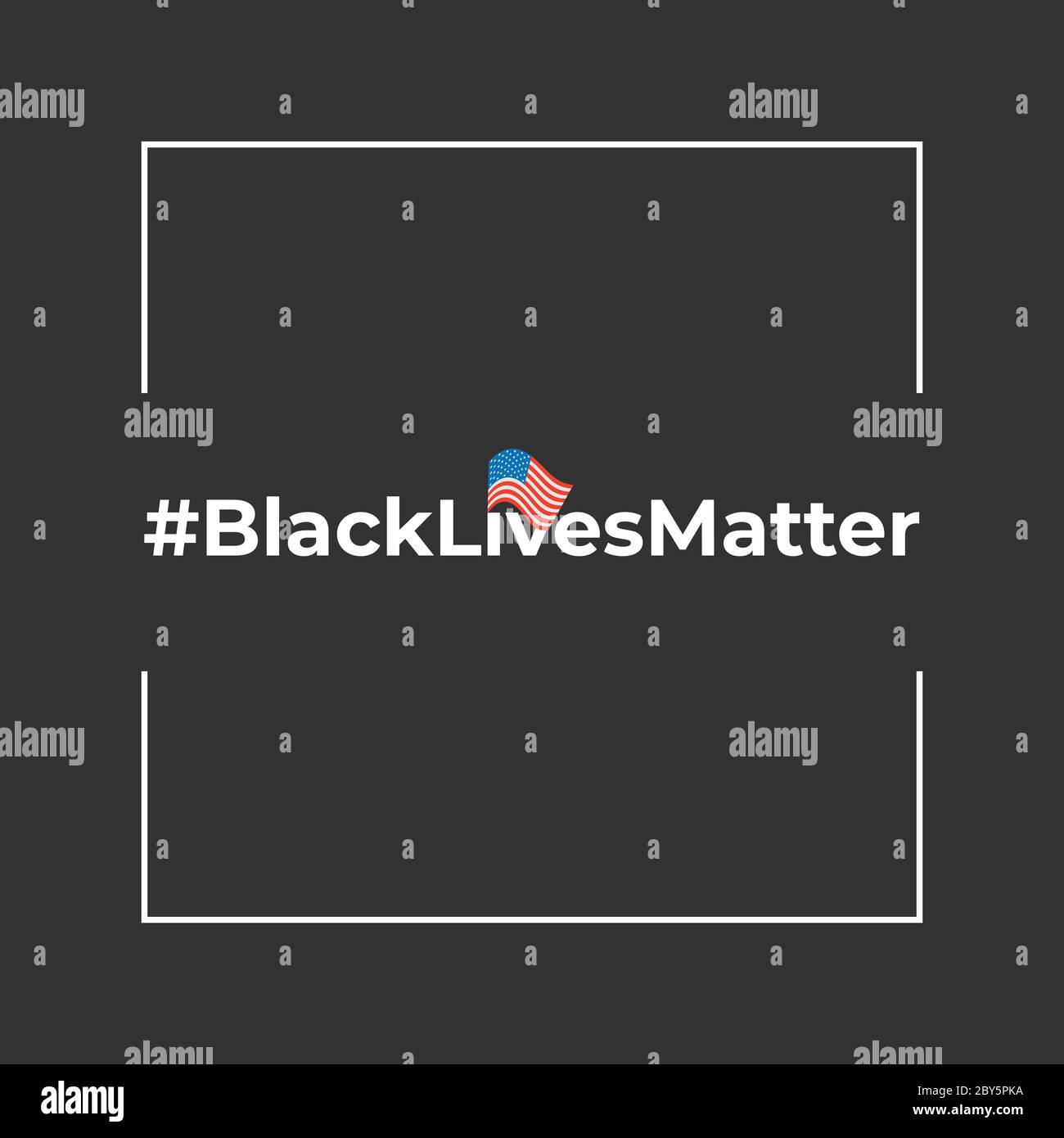 La bandiera nera della materia di vite con l'hashtag Illustrazione Vettoriale