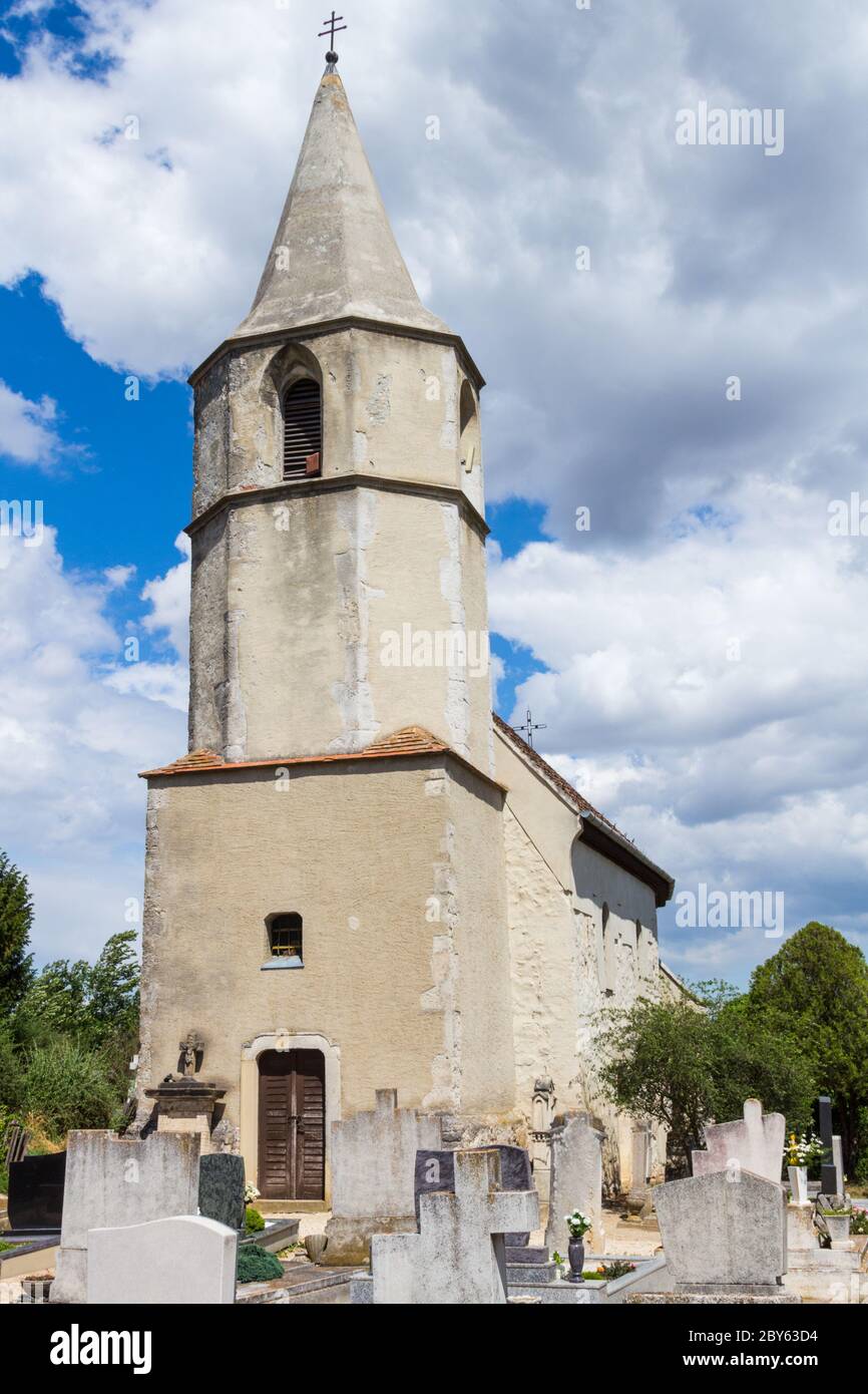 Medievale Szent Farkas (St Saint Wolfgang) chiesa costruita nel 15 ° secolo, Sopron-BALF, Ungheria Foto Stock
