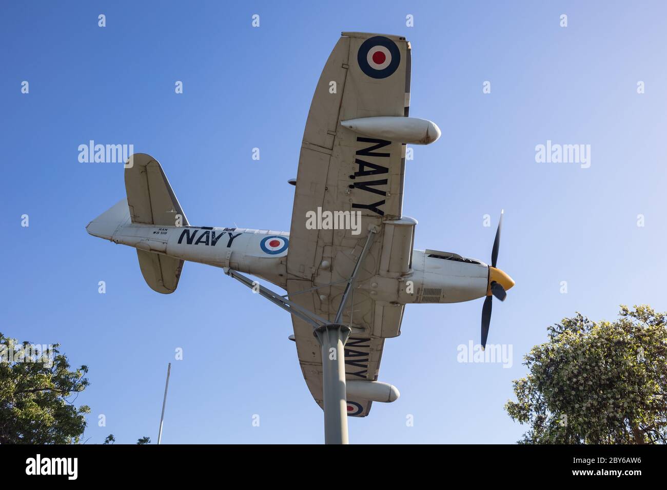 Griffith Australia 3 Dicembre 2019 : Fairey Firefly Aircraft in mostra a Griffith, NSW, Australia Foto Stock