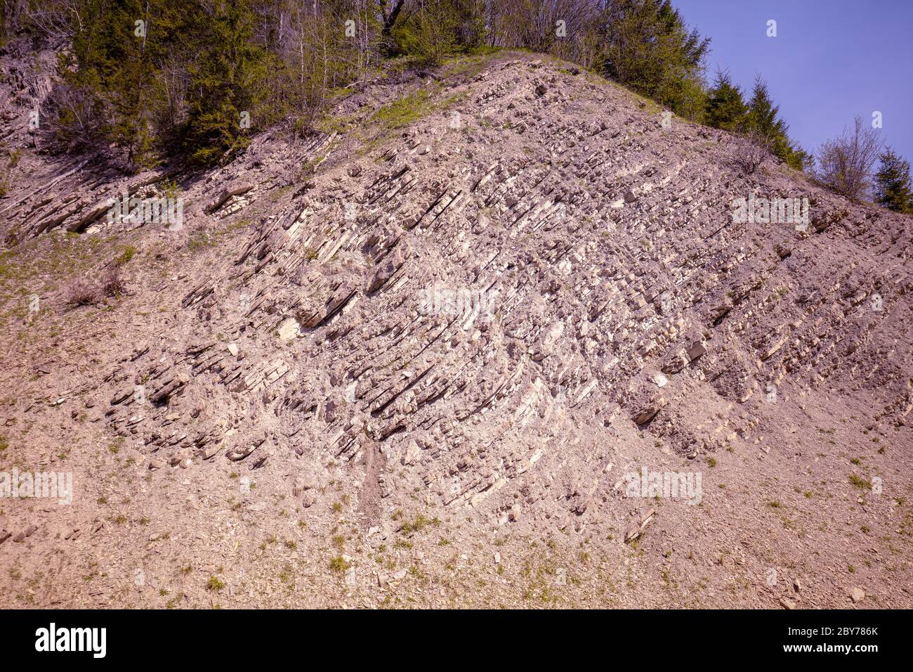 Paesaggio montano, sfondo naturale, struttura rocciosa Foto Stock