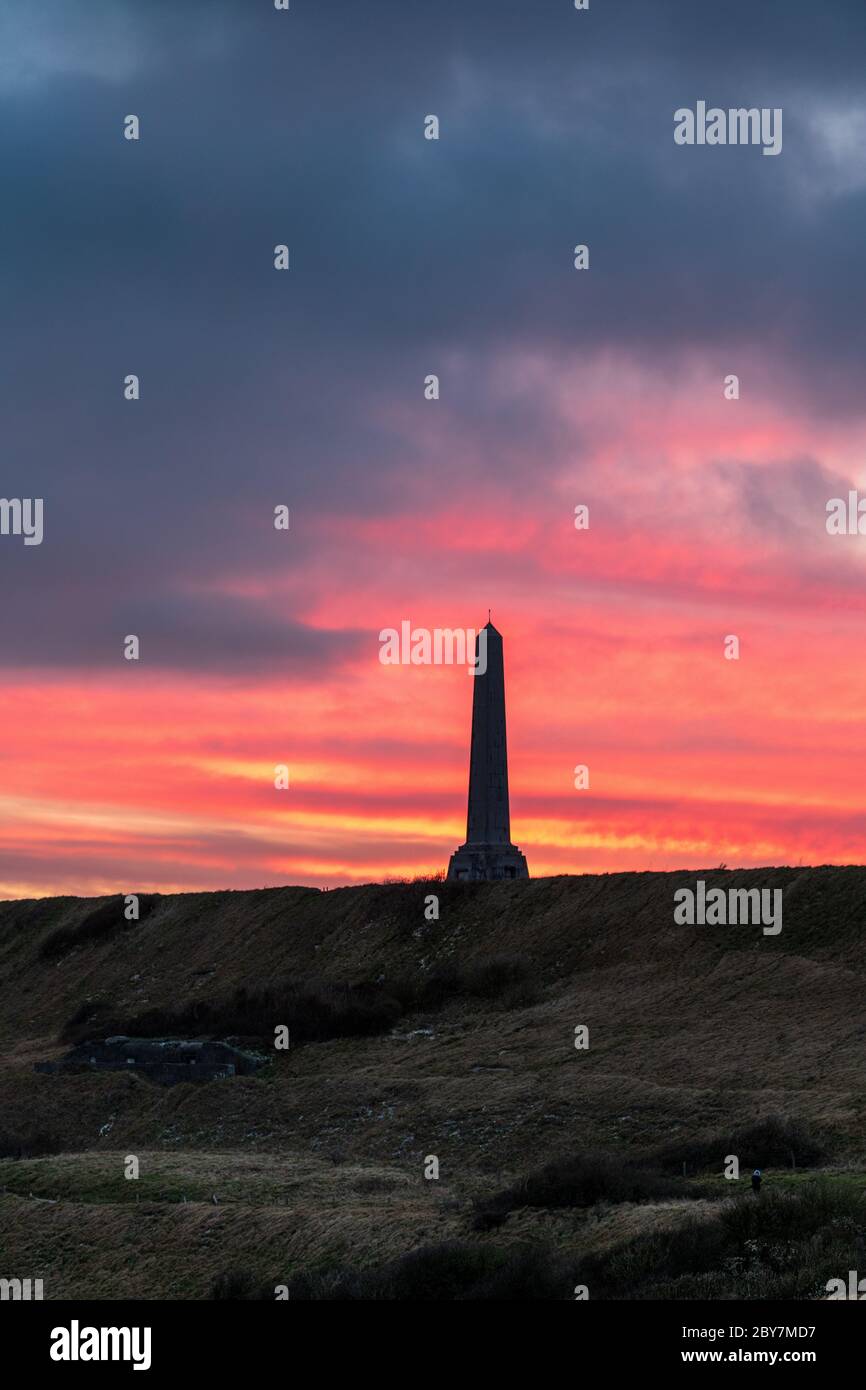 Mémorial en l'honneur de la dover Patrol (Patrouille de Douvres), un commandement de la Royal Navy lors de la Première Guerre mondiale, connu pour son Foto Stock