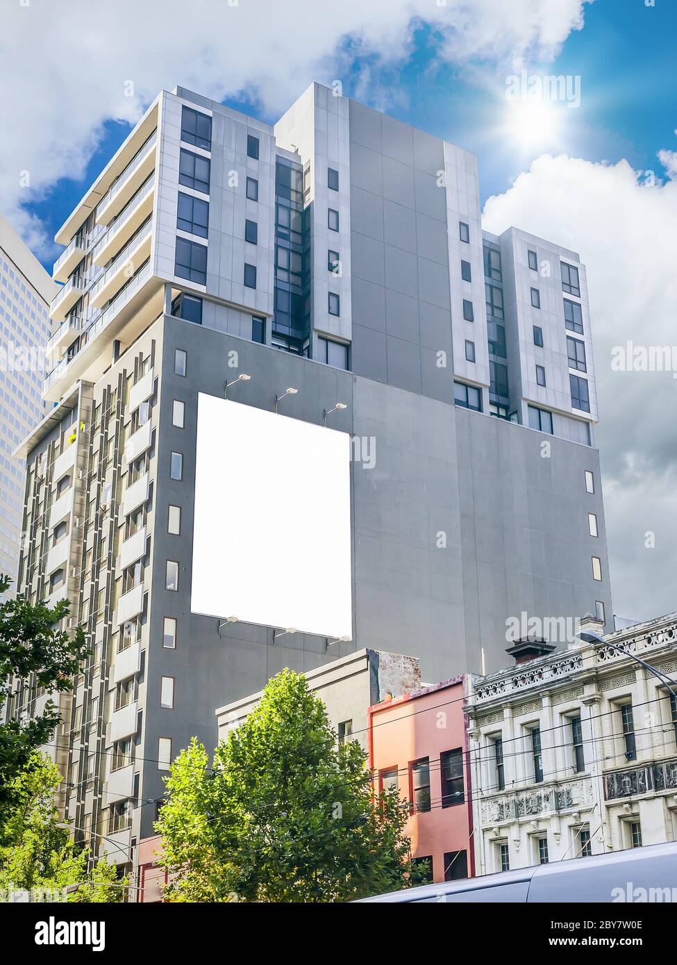 Parete di pubblicità Foto Stock