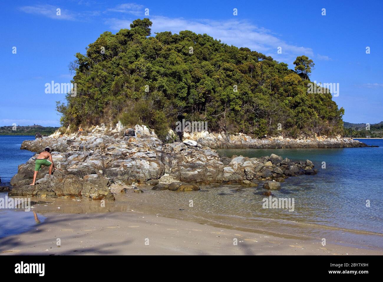 laguna della baia kisimamy Foto Stock