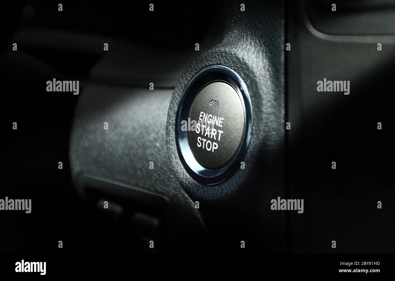 Avviare il pulsante motore Foto Stock