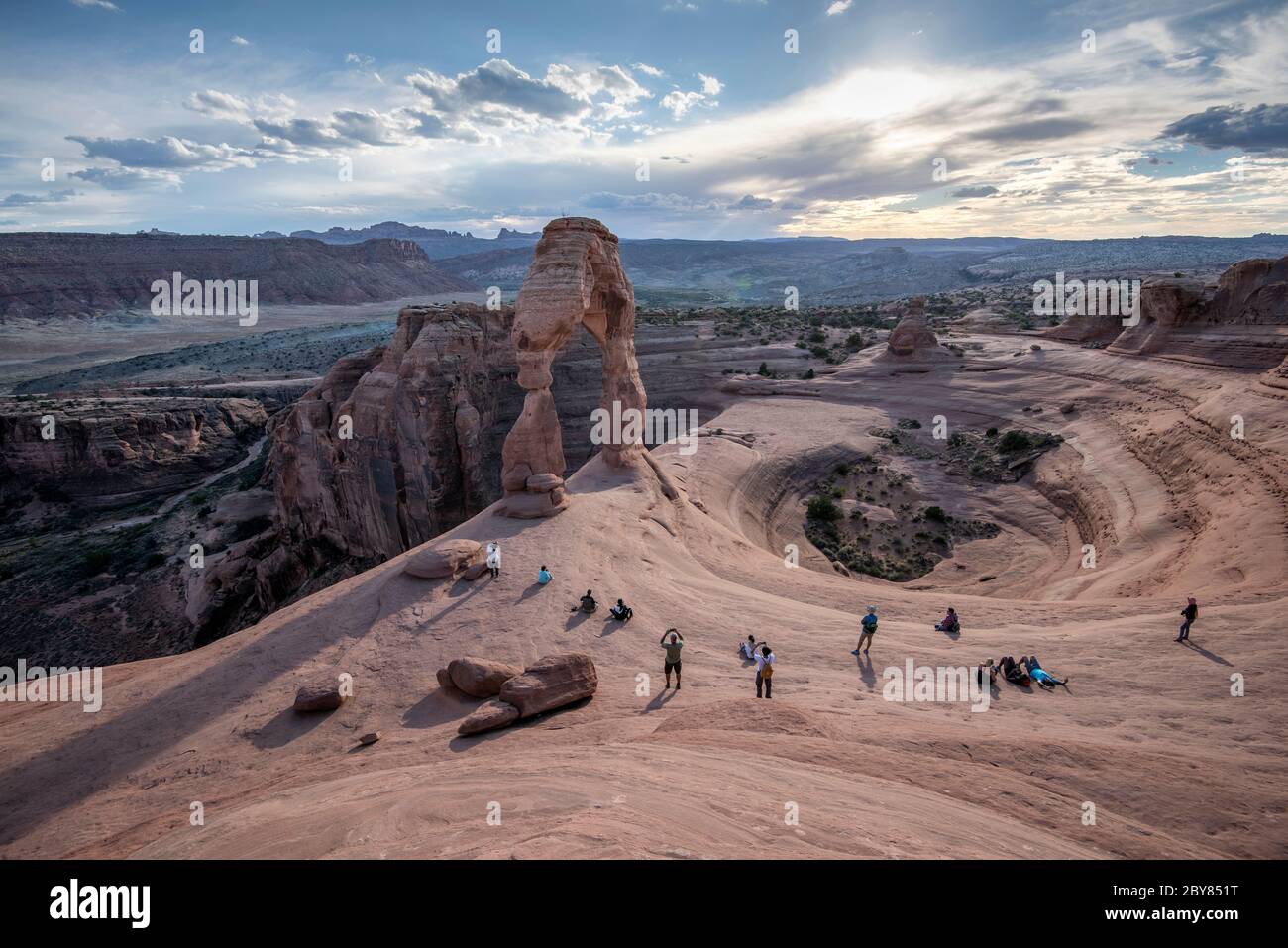USA, Southwest, Colorado Plateau, Utah, Arches National Park, Arch delicato arco Foto Stock